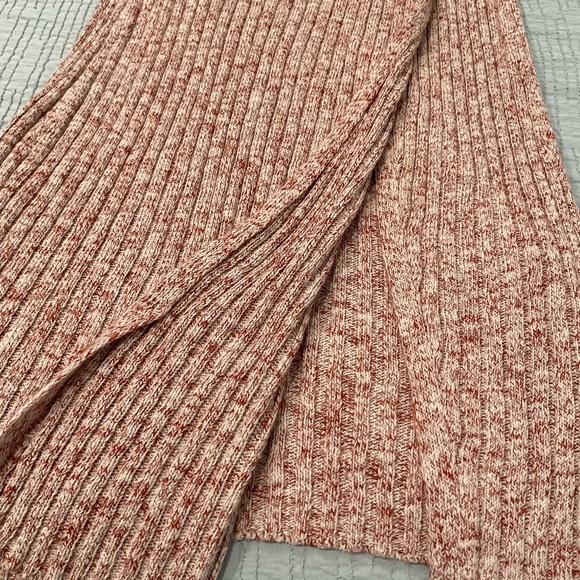 Free people women’s knit ribbed maxi skirt with front split. - Picture 5 of 7